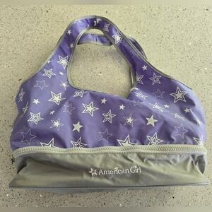 American Girl Doll Bag Lavender with White Stars